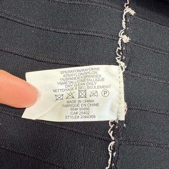 Shoshanna Mesa Tunnel Embroidered Zigzag Dress Size Small - Picture 15 of 15